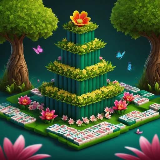Flower Tower Mahjong game